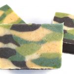 camo oatmeal soap bay rum scented 