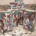 alpine cedar stripe soap